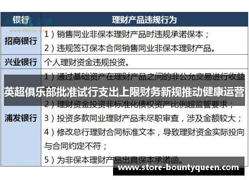 英超俱乐部批准试行支出上限财务新规推动健康运营